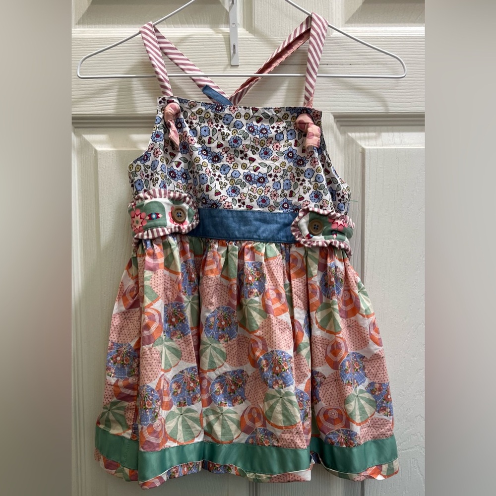 Matilda Jane Blue and White Ruffled Sundress